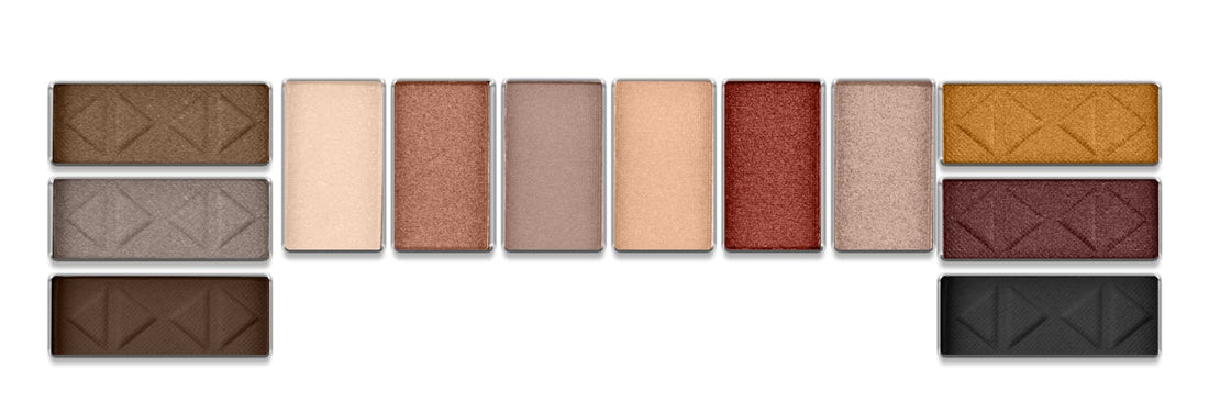 L.A. COLORS Day to Night 12 Color Eyeshadow, Sundown (Multicolor), 8 g Matte & Shimmery Finish