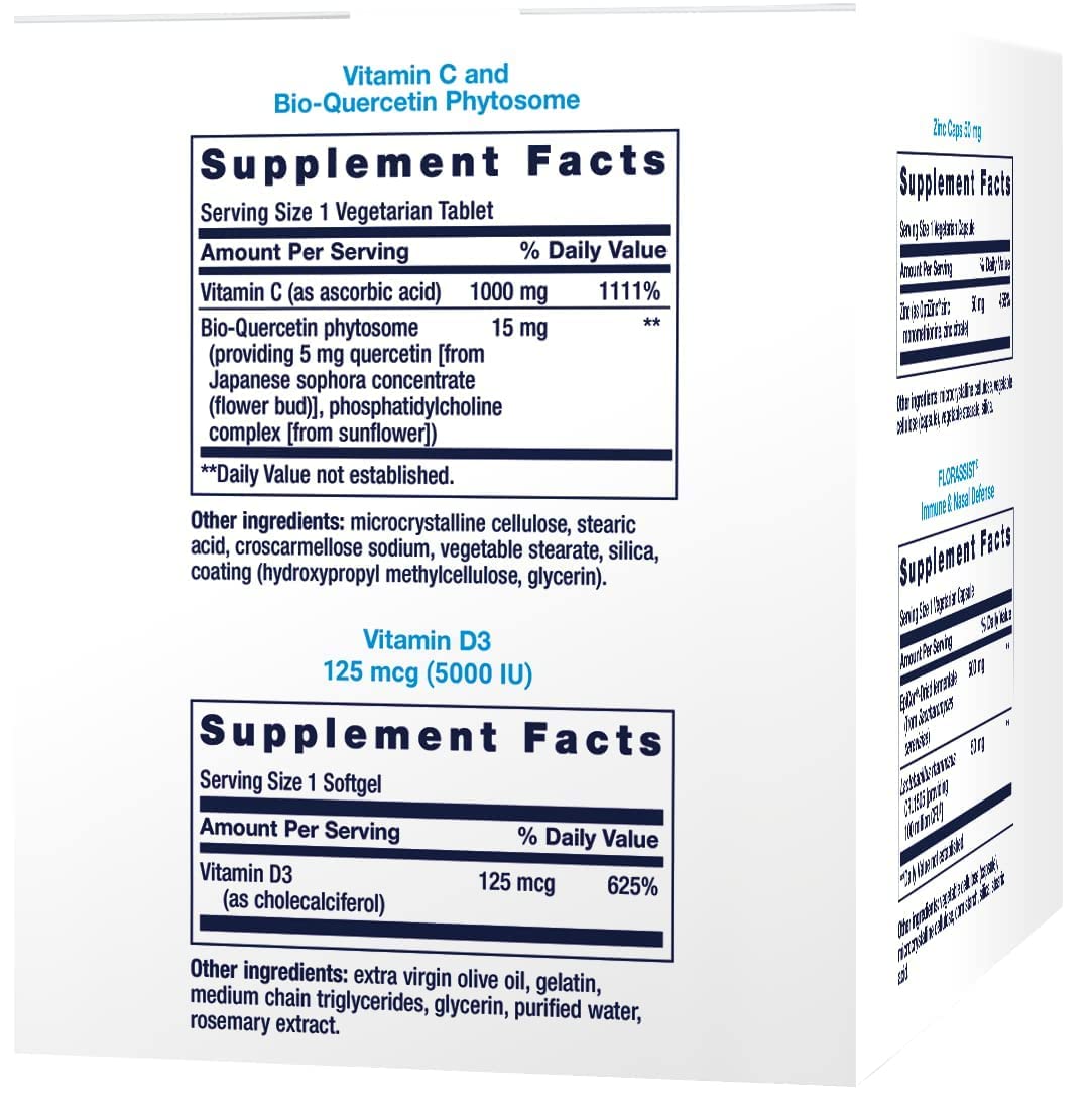 Life Extension - Immune Packs with Vitamin C & D, Zinc and Probiotic (30 Packs)