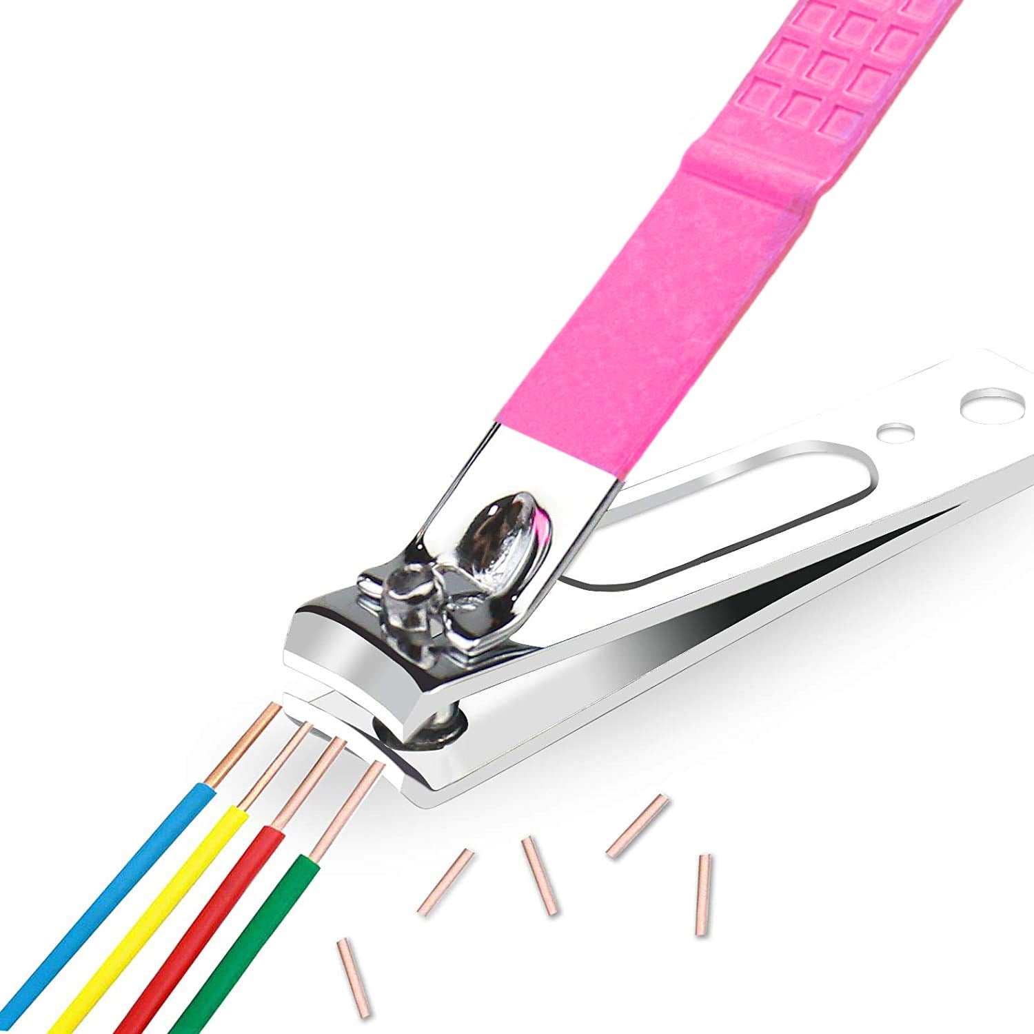 Glamne Manicure Pedicure Set Professional Nail Care Grooming Kitwith Travel Case 18pcs (Shining Rosy)