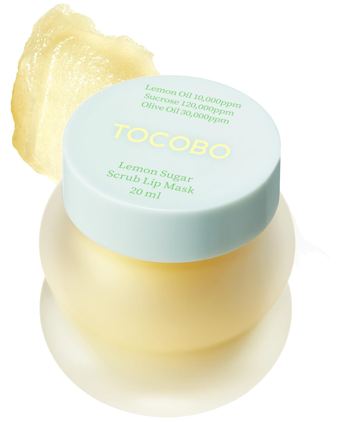 Lemon Sugar Lip Mask – Korean Vegan Lip Scrub & Overnight Exfoliating Treatment for Dry, Chapped Lips – Hydrating, Plumping, Smoothing – Glazed Balm Texture, Non-Sticky, Fragrance-Free, 0.68oz