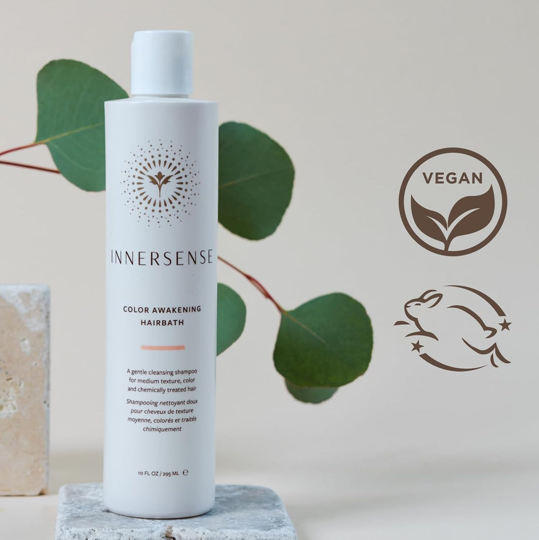 INNERSENSE Organic Beauty - Color Awakening Hairbath Shampoo + Daily Conditioner Duo | Non-Toxic, Cruelty-Free, Clean Haircare (10 fl oz each)