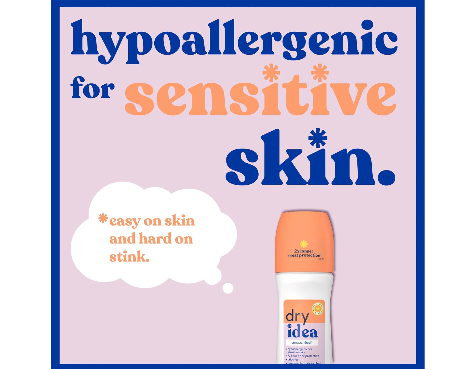 Dry Idea R/O Unscented Size 3.25z Dry Idea Unscented Antiperspirant Deodorant