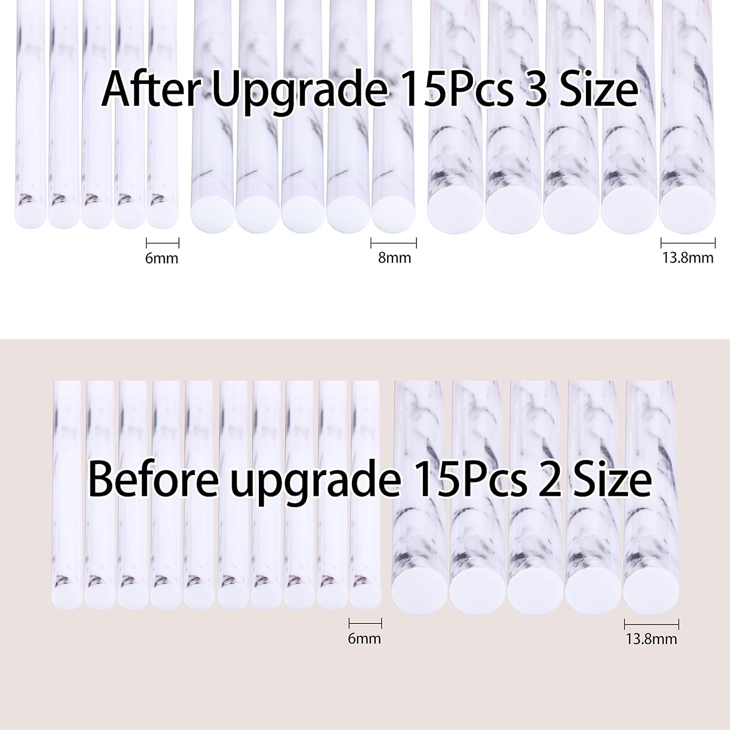 DUAIU Makeup Brushes Set Make Up Brushes Professional 15Pcs Marble Makeup Brush Set for Foundation Powder Concealers and Eyeshadow with Exquisite Marble Bucket Gift Box…