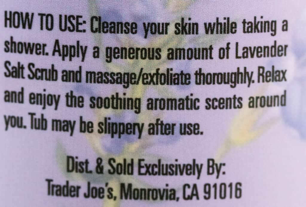 Trader Joe's Lavender Salt Scrub (2-Pack)