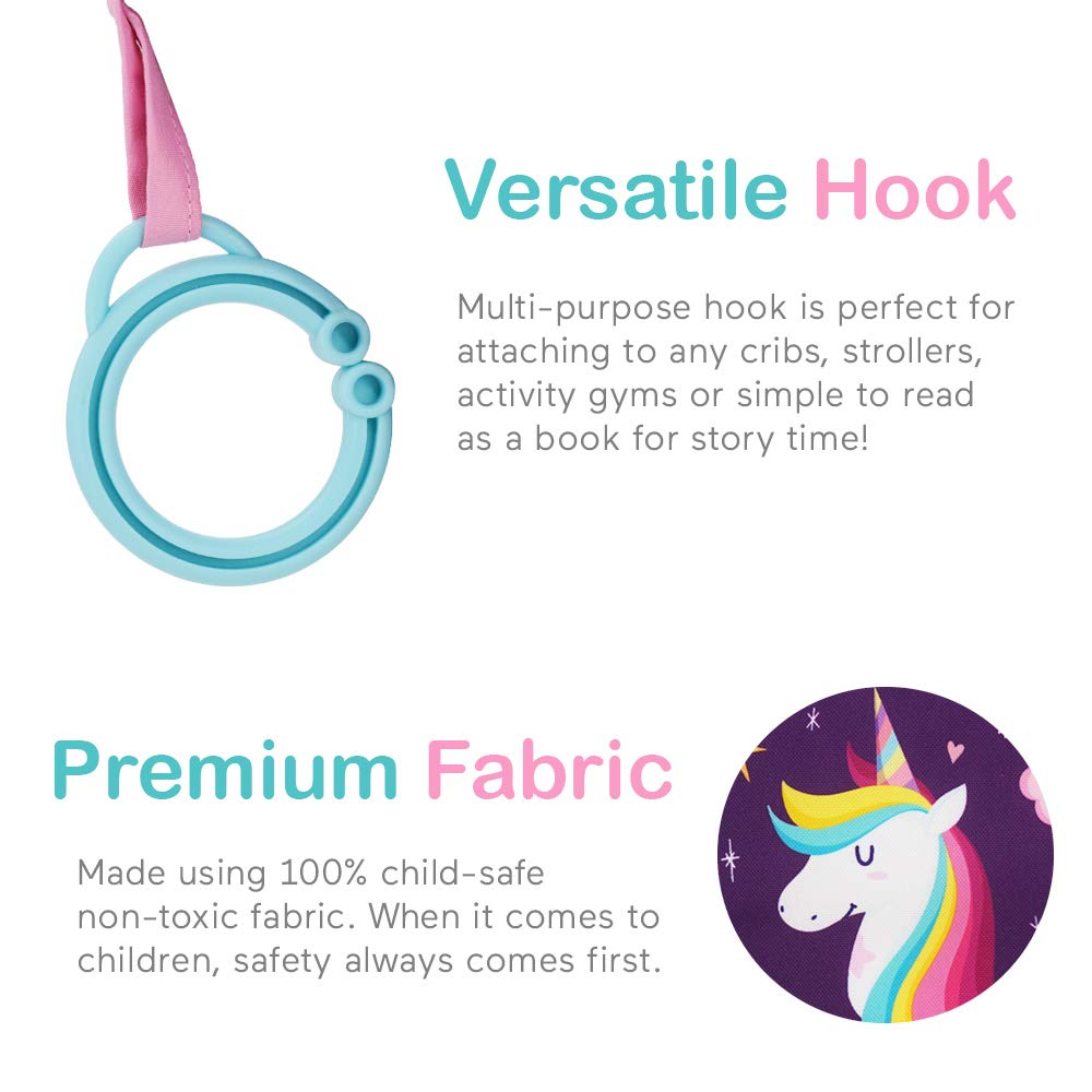 Urban Kiddy™ Baby's My First Family Album | Soft Photo Cloth Book Gift Set for Newborn Toddler & Kids (Unicorn)