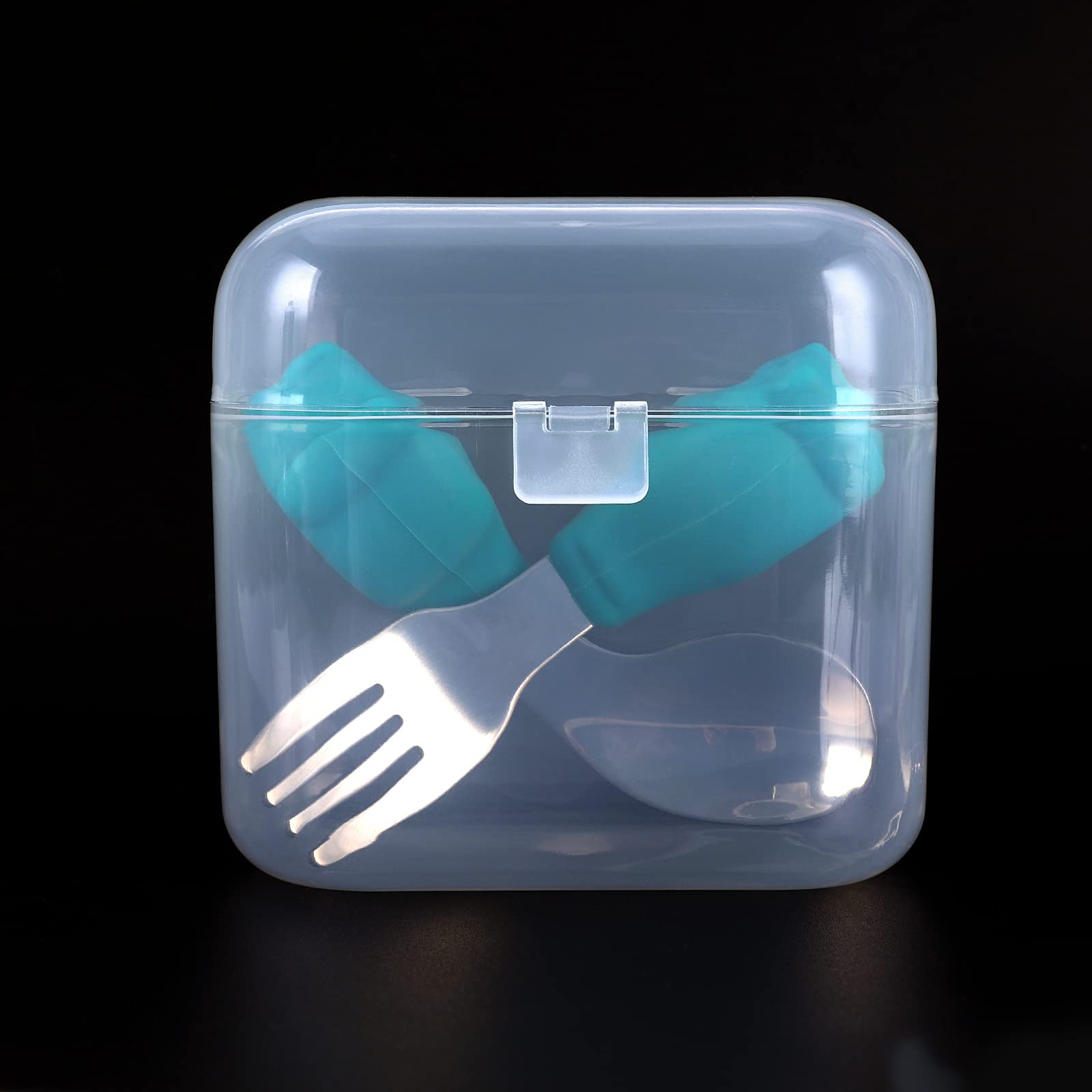 Accmor Pacifier Case, Pacifier Container Can Storage 2 Pacifiers, Baby Pacifier Holder Case for Travel, BPA Free,Transparent,2 Pack