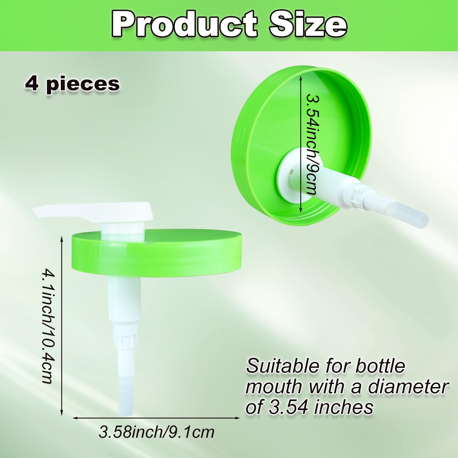 Wide Mouth Pump Dispenser with Lid Compatible for Cetaphil Body Moisturizer 550g/20oz Pump Lid Dispenser 3.54inch Diameter Replacement