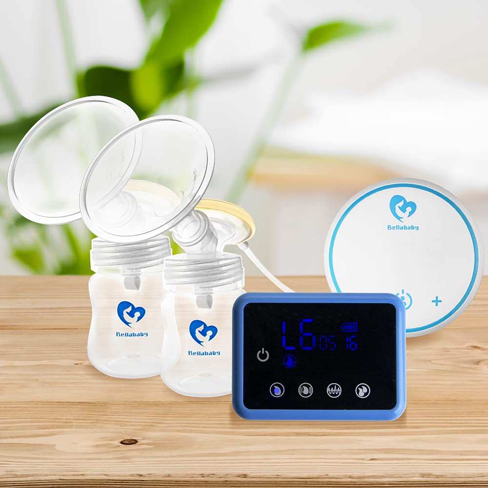 Nenesupply Pump Parts 17mm Compatible with Bellababy Breastpump Baby Bella Baby MiniO Double Breastpumps Replace Bella Baby Pump Parts Detachable Flange Pump Accessories Include Valve Membrane Flange