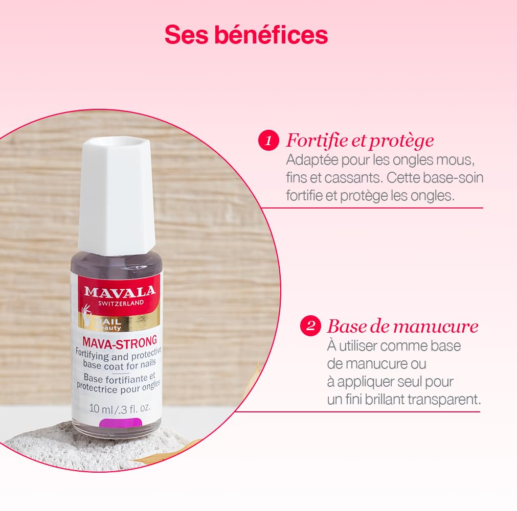 Nail Care by Mavala Mava-Strong Fortifying and Protective Base Coat 10ml
