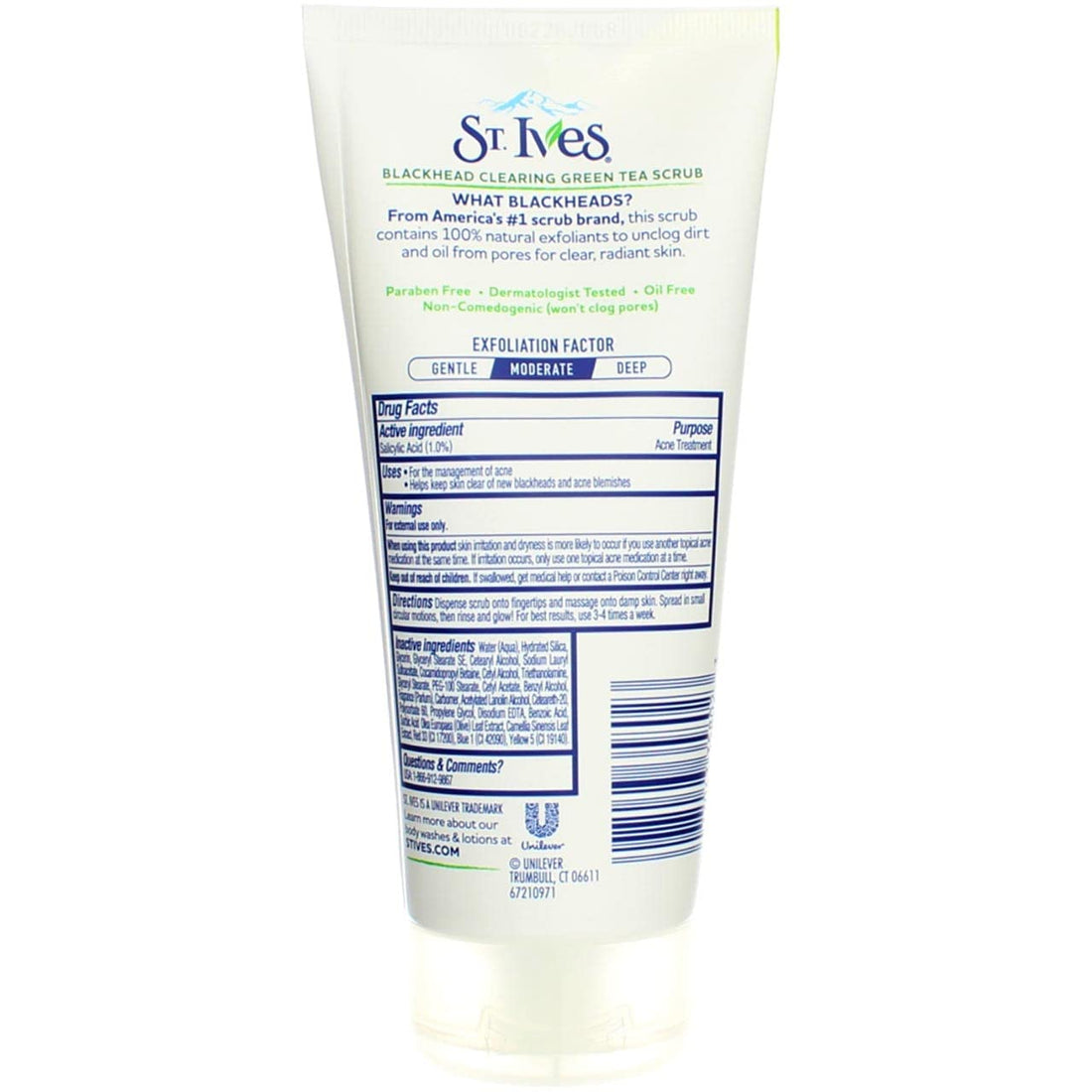 St. Ives Scrub Green Tea Blackhead Clearing (6 Oz)- Pack of 2