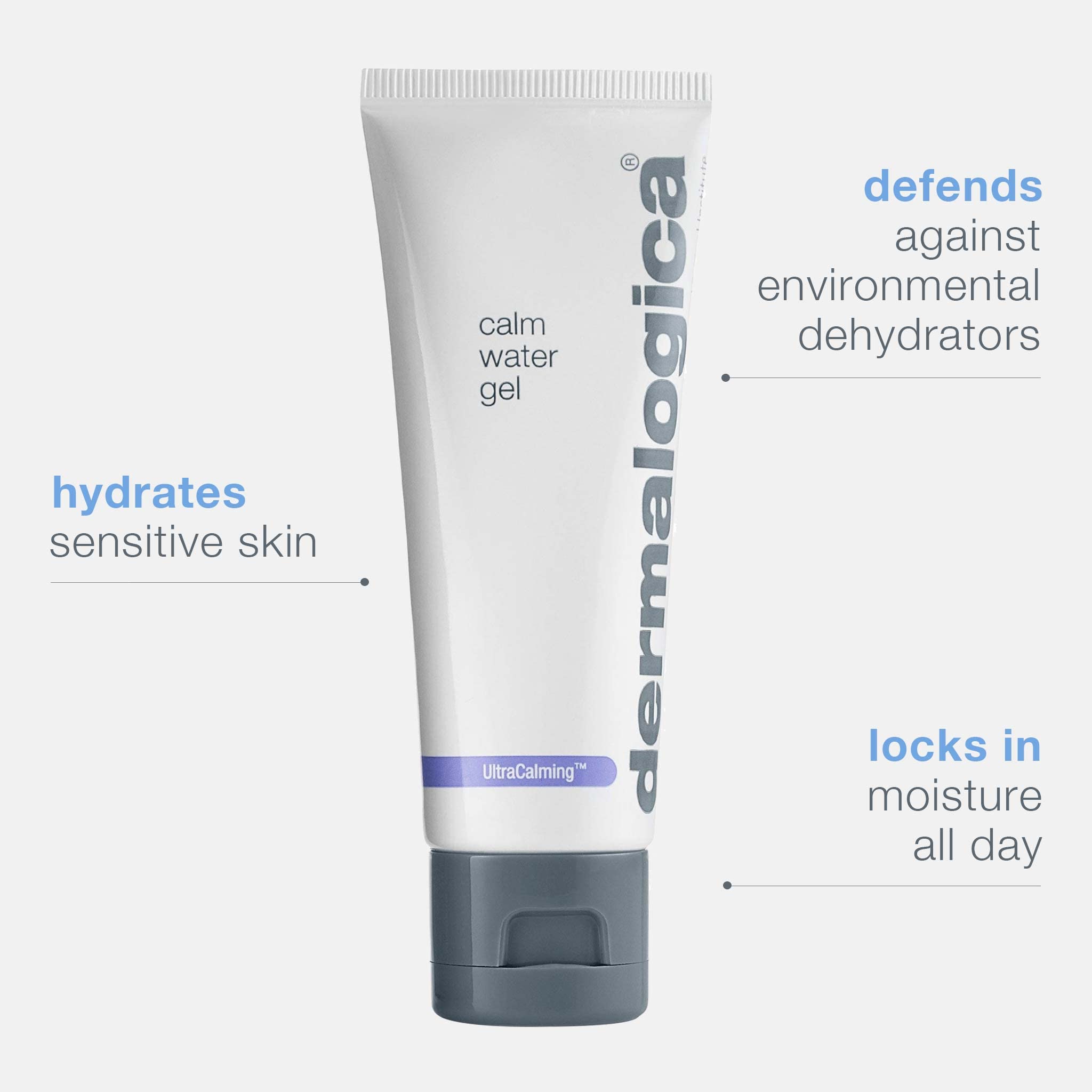 Dermalogica Calm Water Gel, Weightless Face Moisturizer for Sensitive Skin - Help Support Healthy Moisture Balance with Lavender Essential Oil, 1.7 Fl Oz