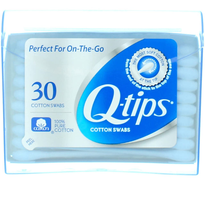 2 X Q Tips Cotton Swabs Purse Pack For Makeup Application - 30 Ea