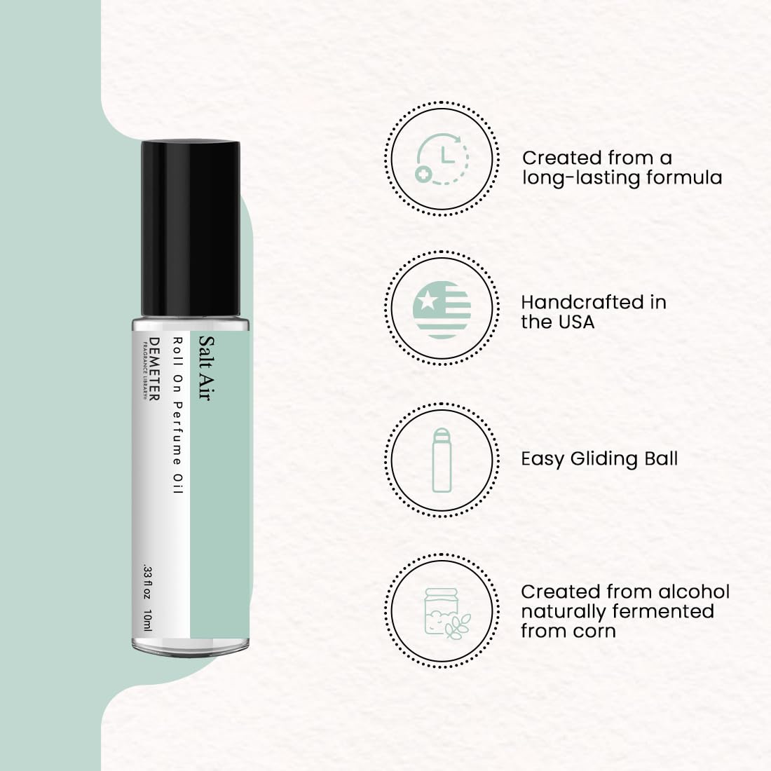 Demeter Salt Air Roll On Perfume Oil, 0.29 Ounce