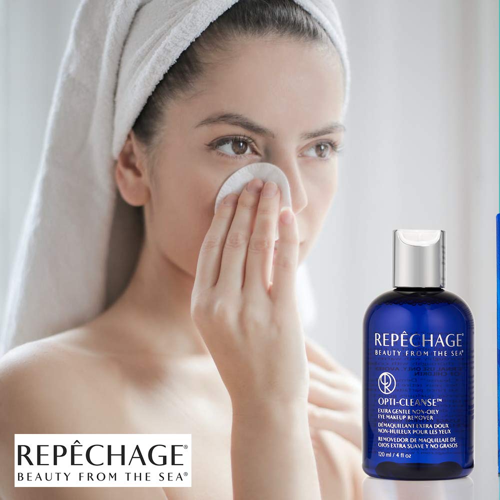 Repechage Oil Free Eye Makeup Remover Extra Gentle Non Oily Opti Cleanse 120ml.