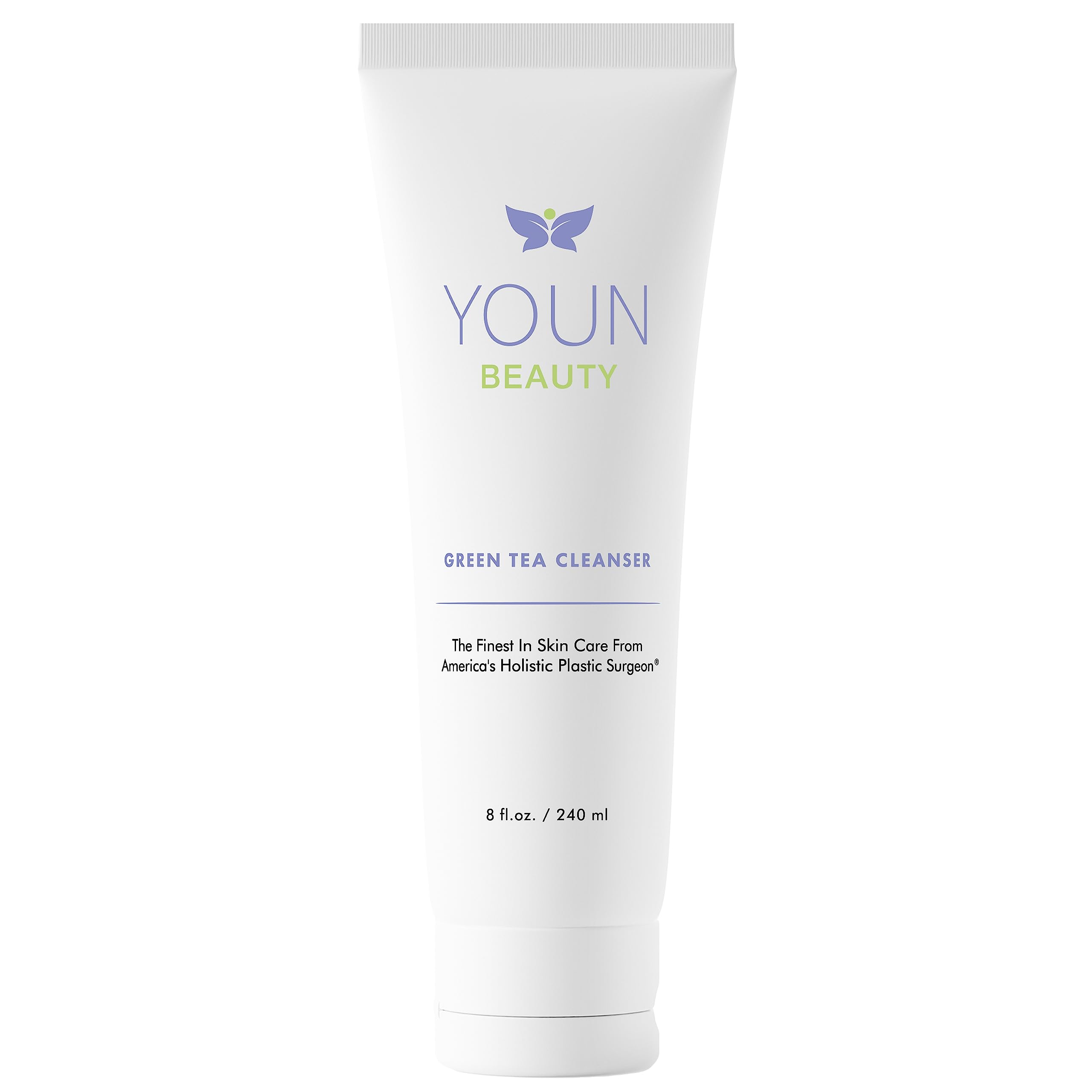 YOUN Beauty Green Tea Face Cleanser by Dr. Anthony Youn – Paraben-Free, Hydrating Facial Cleanser with Aloe Vera, Chamomile & Cucumber Extracts – Daily Face Wash for All Skin Types