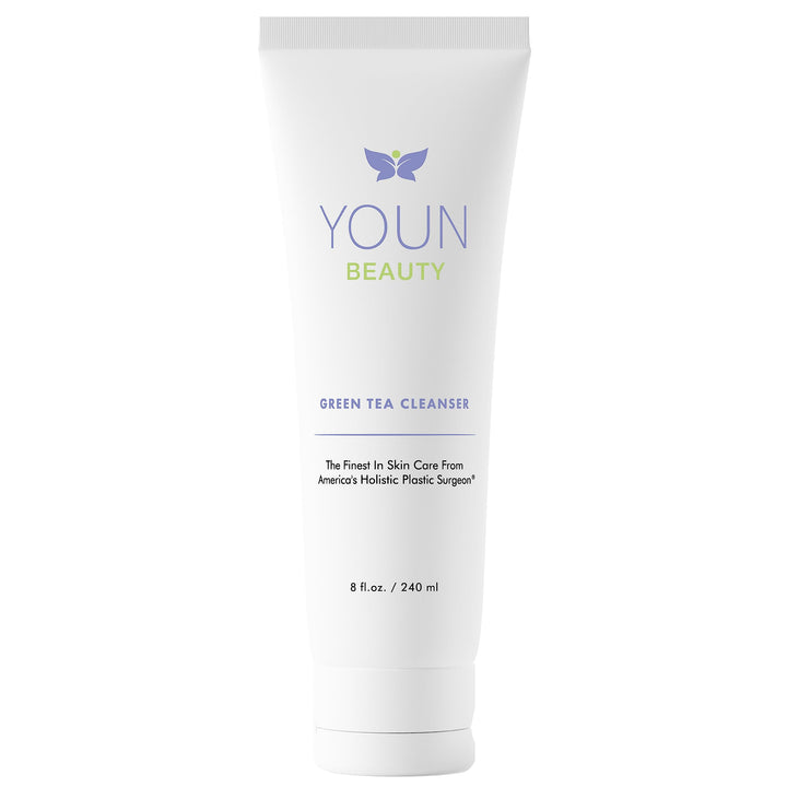 YOUN Beauty Green Tea Face Cleanser by Dr. Anthony Youn – Paraben-Free, Hydrating Facial Cleanser with Aloe Vera, Chamomile & Cucumber Extracts – Daily Face Wash for All Skin Types