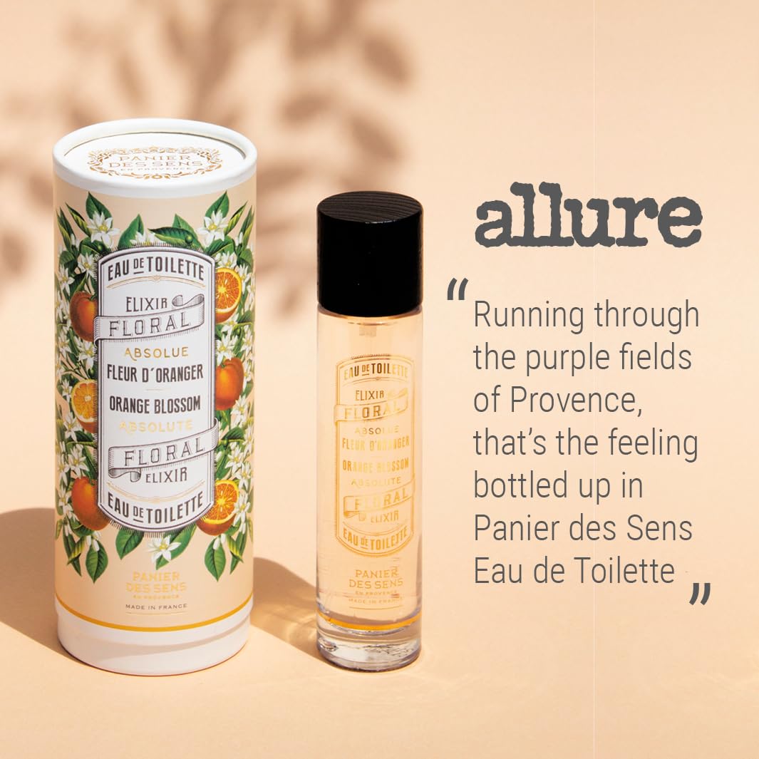 Panier des Sens Eau de Toilette, Perfume, Orange Blossom - Made in France - 1.7 Floz/50ml