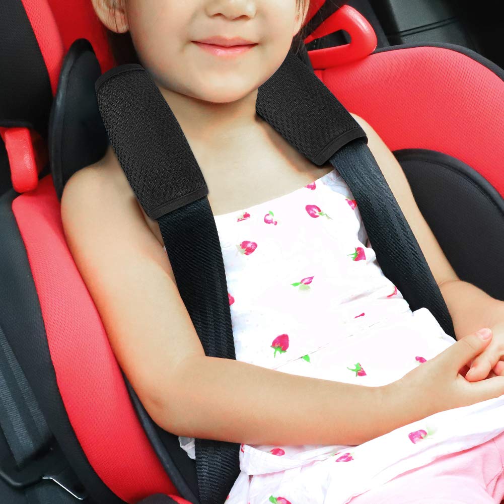 Accmor Car Seat Straps Shoulder Pads for Baby Kids, Soft Car Seat Strap Covers, Seat Belt Covers for Car Seats, Pushchair, Stroller