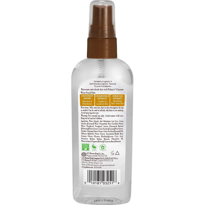 Palmer's Coconut Oil Formula Coconut Water Facial Mist, 3.4 fl. oz.