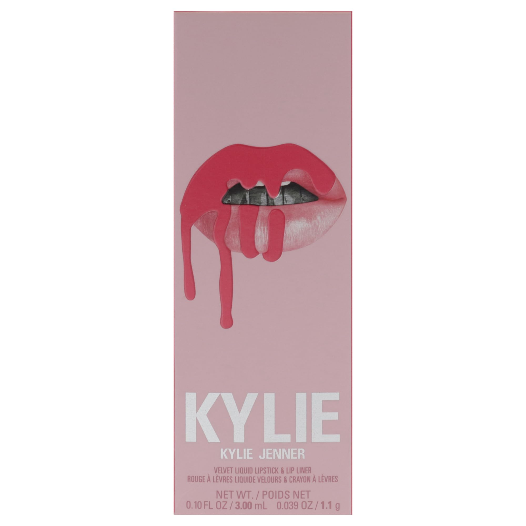 Velvet Lip Kit - 203 Party Girl by Kylie Cosmetics for Women - 2 Pc 0.10oz Velvet Liquid Lipstick, 0.039oz Lip Liner