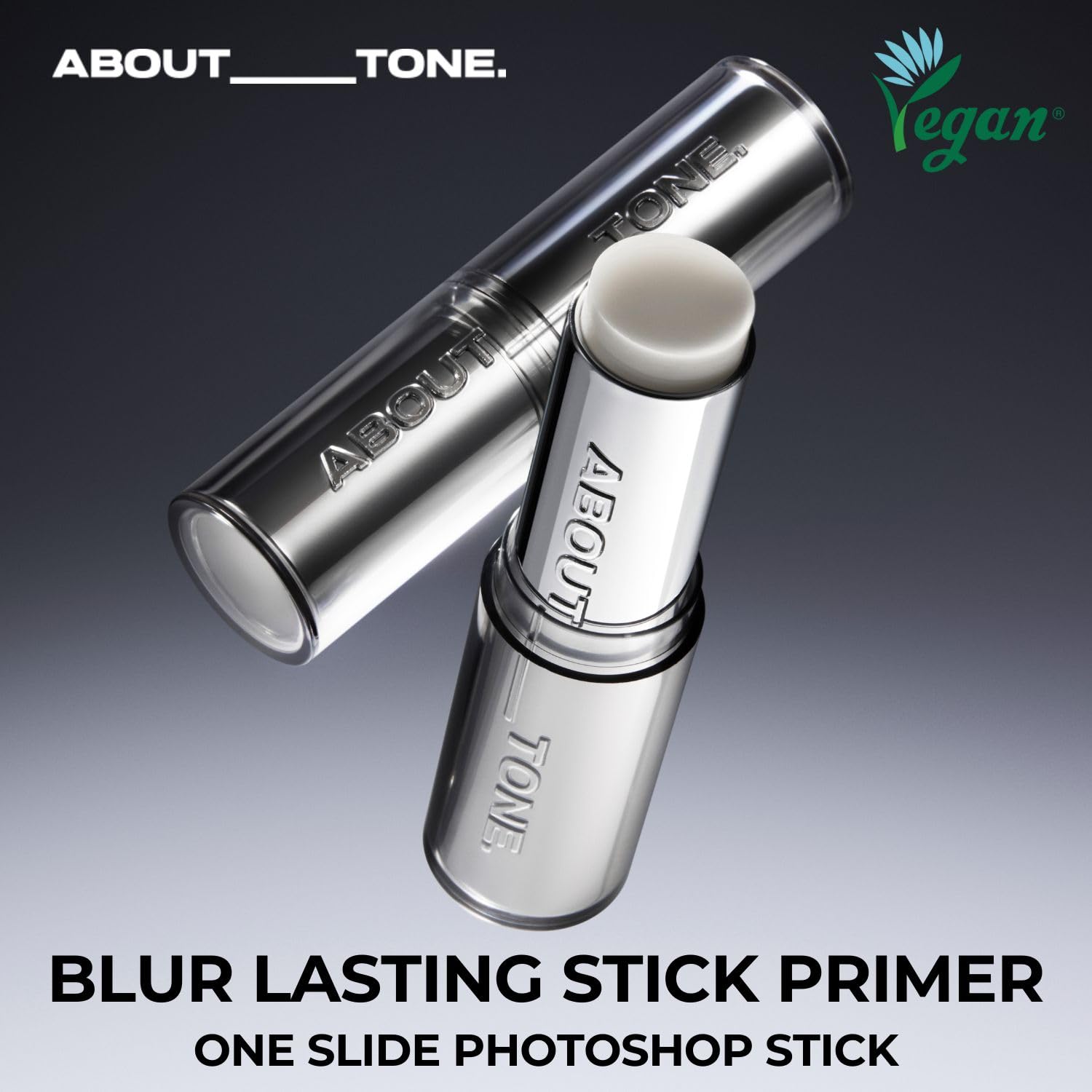 ABOUT TONE Blur Lasting Stick Primer - Lightweight Makeup Primer Stick Balm with Flawless Blurring Effect Pore Cover Smoothing Non-Drying Easy Application Longlasting Korean Face Makeup Vegan