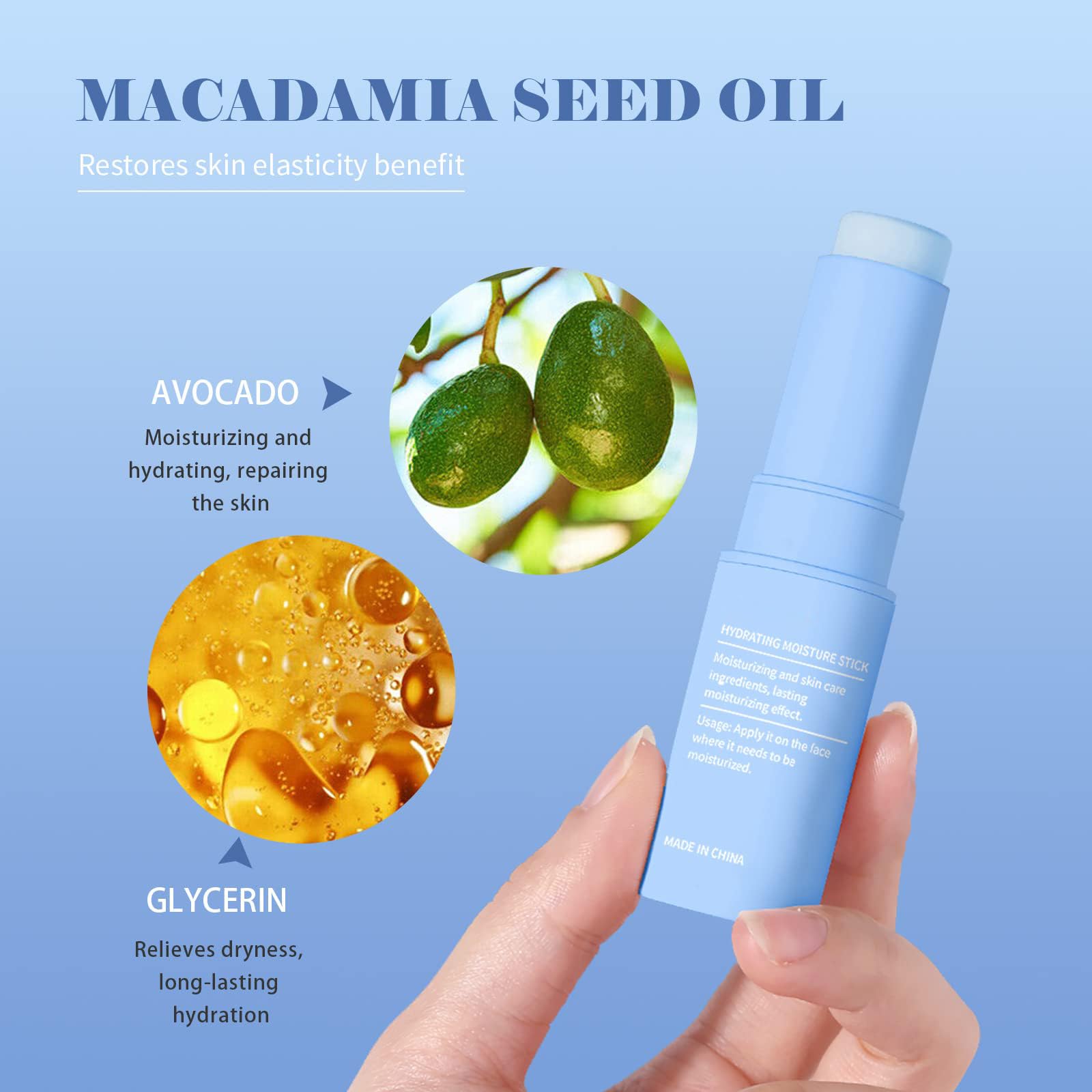 Easilydays Hydrating Face Stick, Wrinkle Moisturizing Balm Stick, Deeply Hydrates and Nourish for Chapped Skin, Nourishing Eye Balm, Mult Traveling Moisturizer Mask Stick for Face,Eyes,Lips Lines,Neck