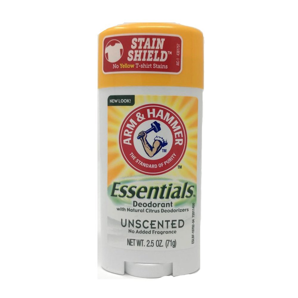 ARM & HAMMER Essentials Natural Deodorant Unscented 2.50 oz (Pack of 2)