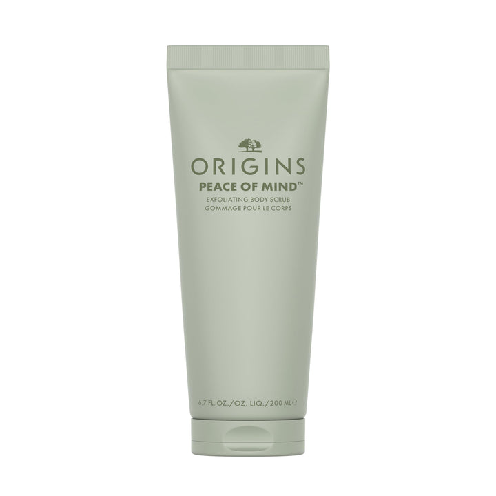 Origins Peace of Mind Exfoliating Body Scrub | Smooths Rough Skin | With Bamboo, Peppermint, Basil and Eucalyptus Blend, 6.7 Fl Oz
