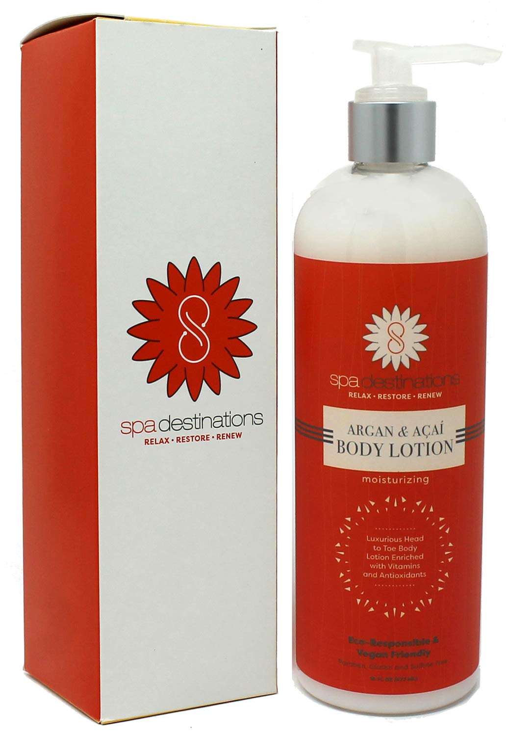 Spa Destinations Argan & AÃƒ§aÃƒ­ Moisturizing Body Lotion 16 Ounce