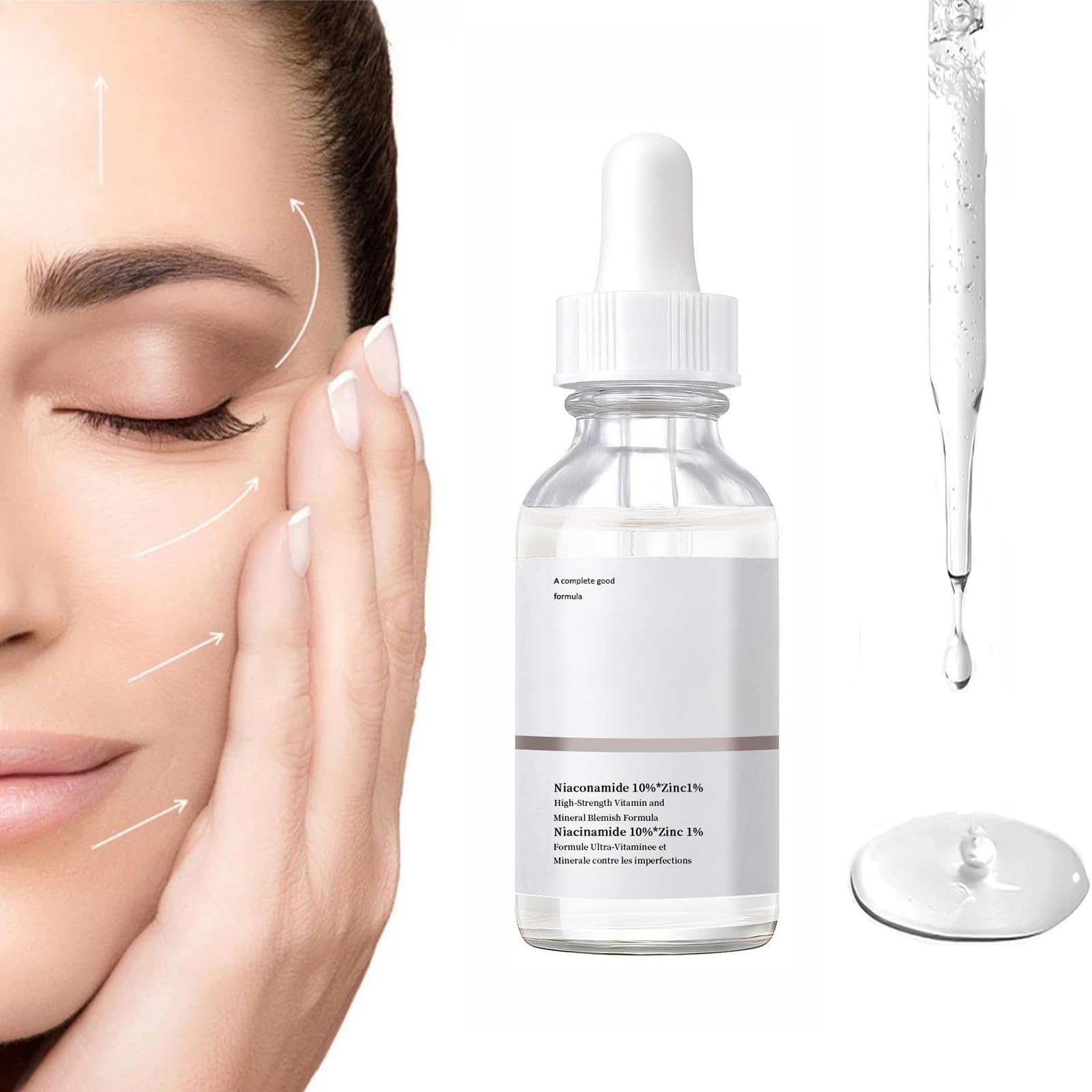 Niacinamide Serum for Face, 30ML/1 Fl Oz Niacinamide Face Serum for Women, Niacinamide 10% + Zinc 1% Serum For Acne.