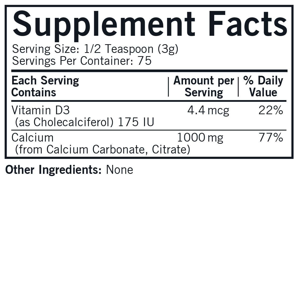 Kirkman - Calcium with Vitamin D3 Powder - 8 oz - Essential Minerals - Helps Maintain Strong Bones - Unflavored