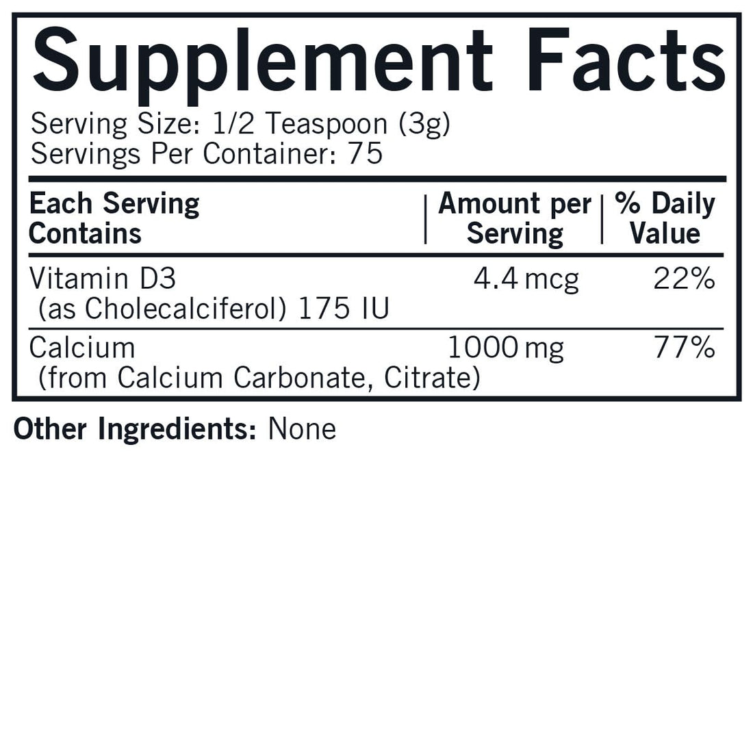 Kirkman - Calcium with Vitamin D3 Powder - 8 oz - Essential Minerals - Helps Maintain Strong Bones - Unflavored