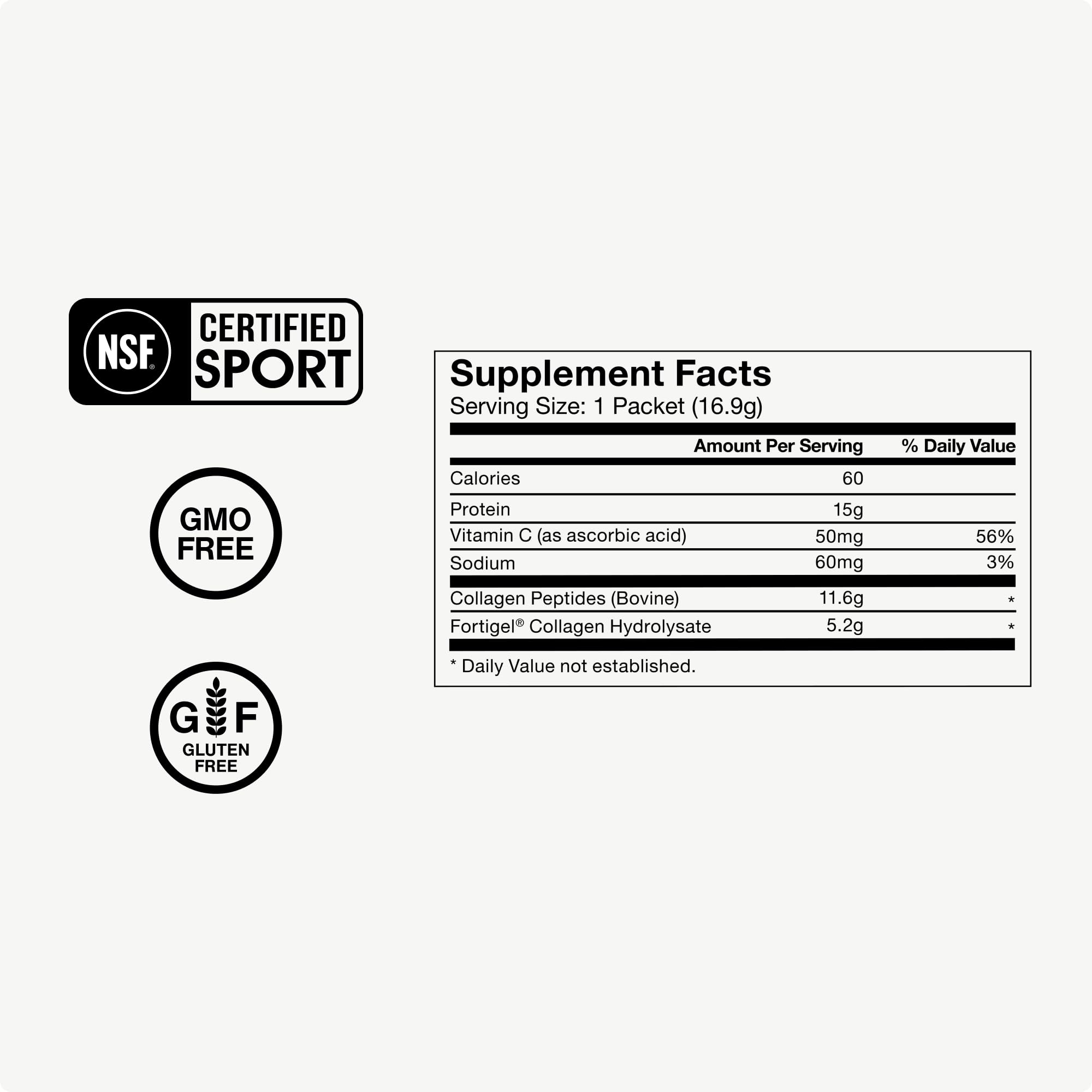 Momentous Grass Fed Collagen Peptides Powder - Collagen Protein Powder with Fortigel & Vitamin-C for Hair, Skin, Nails & Joint Health Support - Packaging May Vary