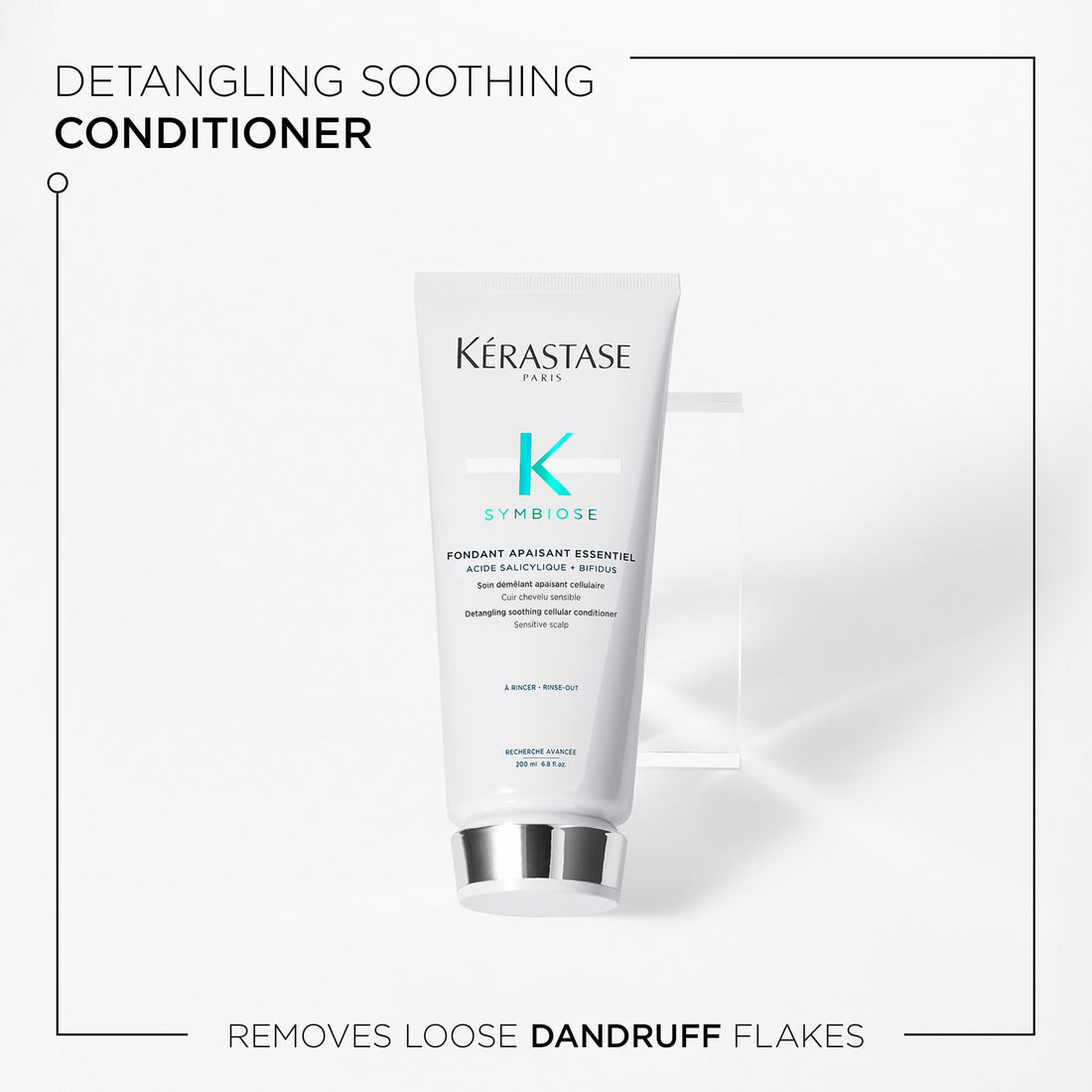 KÉRASTASE Symbiose Soothing Conditioner, Apaisant Essentiel for Sensitive Scalp & Dandruff-Prone Hair, Soothes & Hydrates Dry Hair & Scalp, Silicone-Free, 6.8 Fl Oz