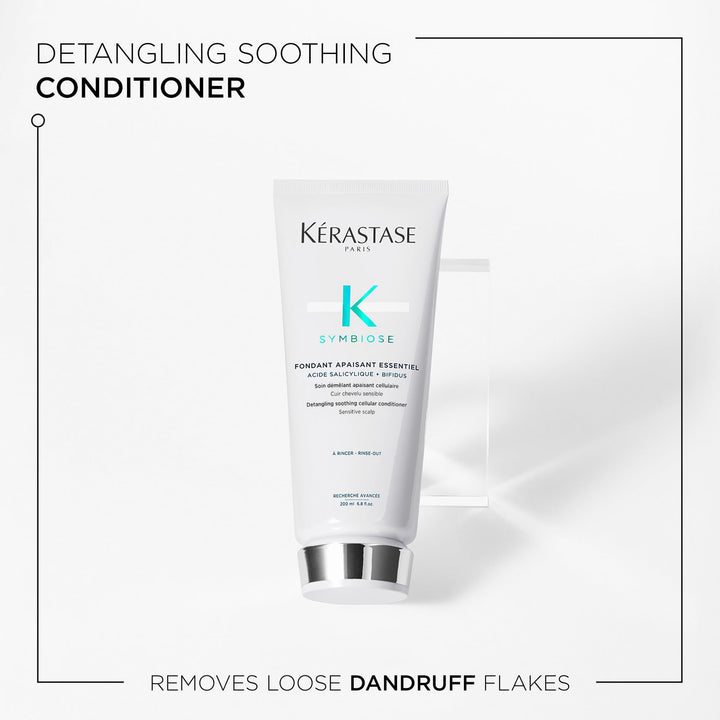 KÉRASTASE Symbiose Soothing Conditioner, Apaisant Essentiel for Sensitive Scalp & Dandruff-Prone Hair, Soothes & Hydrates Dry Hair & Scalp, Silicone-Free, 6.8 Fl Oz