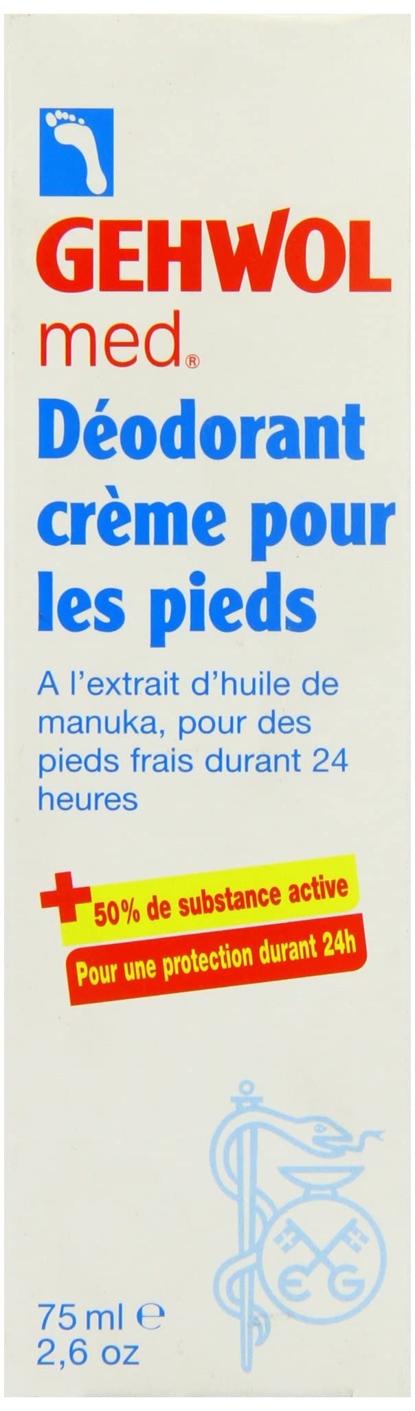 GEHWOL Med Deodorant Foot Cream, 2.6 oz