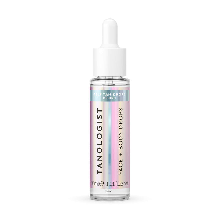 Tanologist Face and Body Drops - Illuminating Self-Tan Drops, 30ml - Cruelty & Toxin Free - Medium