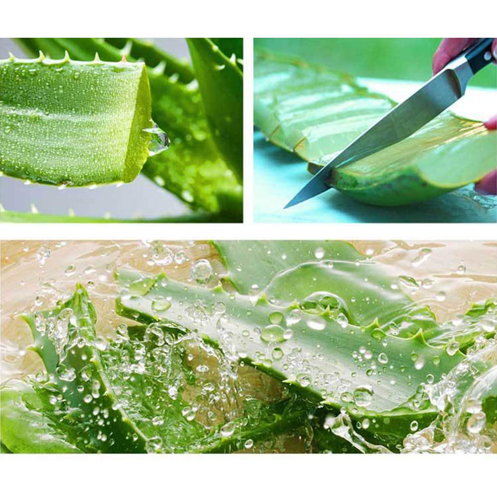 Mroobest Aloe Vera Gel, Aloe Gel 100 Percent Pure Plant, Deeply Hydrating & Repairing, Sunburn & Eczema Relief, Acne, Small Cuts, Suitable for Face, Body