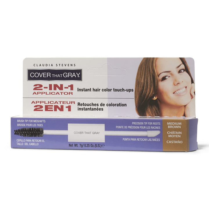 Cover That Gray 2-In-1 Applicator Medium Brown