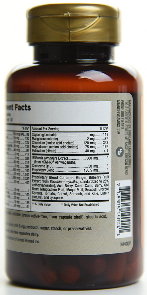 Mt. Angel Vitamins - Daily Womens Multivitamin - Adult Formula with Iron, Calcium, KSM-66 Ashwaganda, and a Potent Proprietary Herbal Blend of The Best Womens Vitamins - 60 Count Capsules