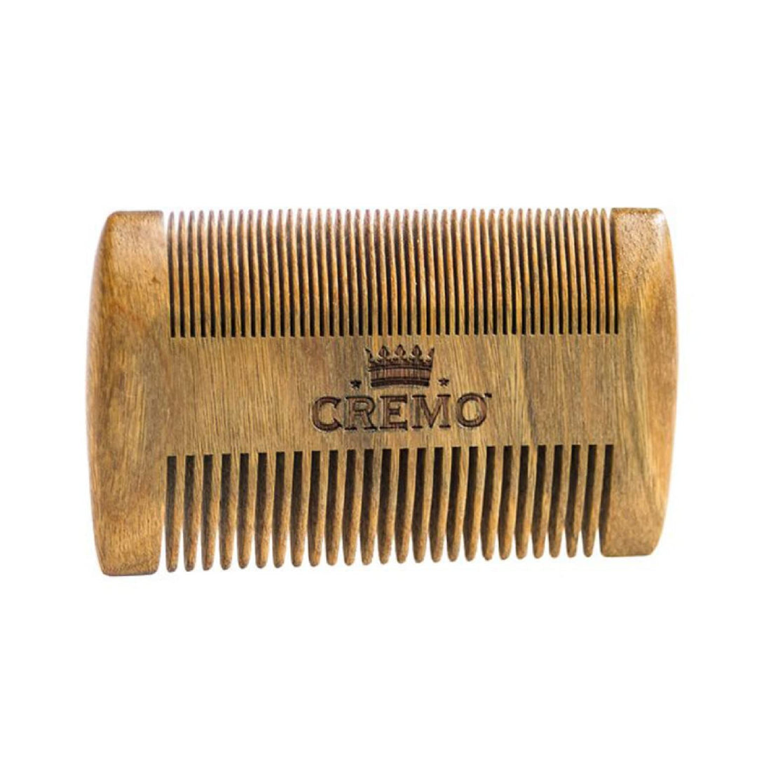 Cremo Dual-Sided 100% Sandalwood Beard Comb That Is Static Free And Won't Pull Or Snag Facial Hair