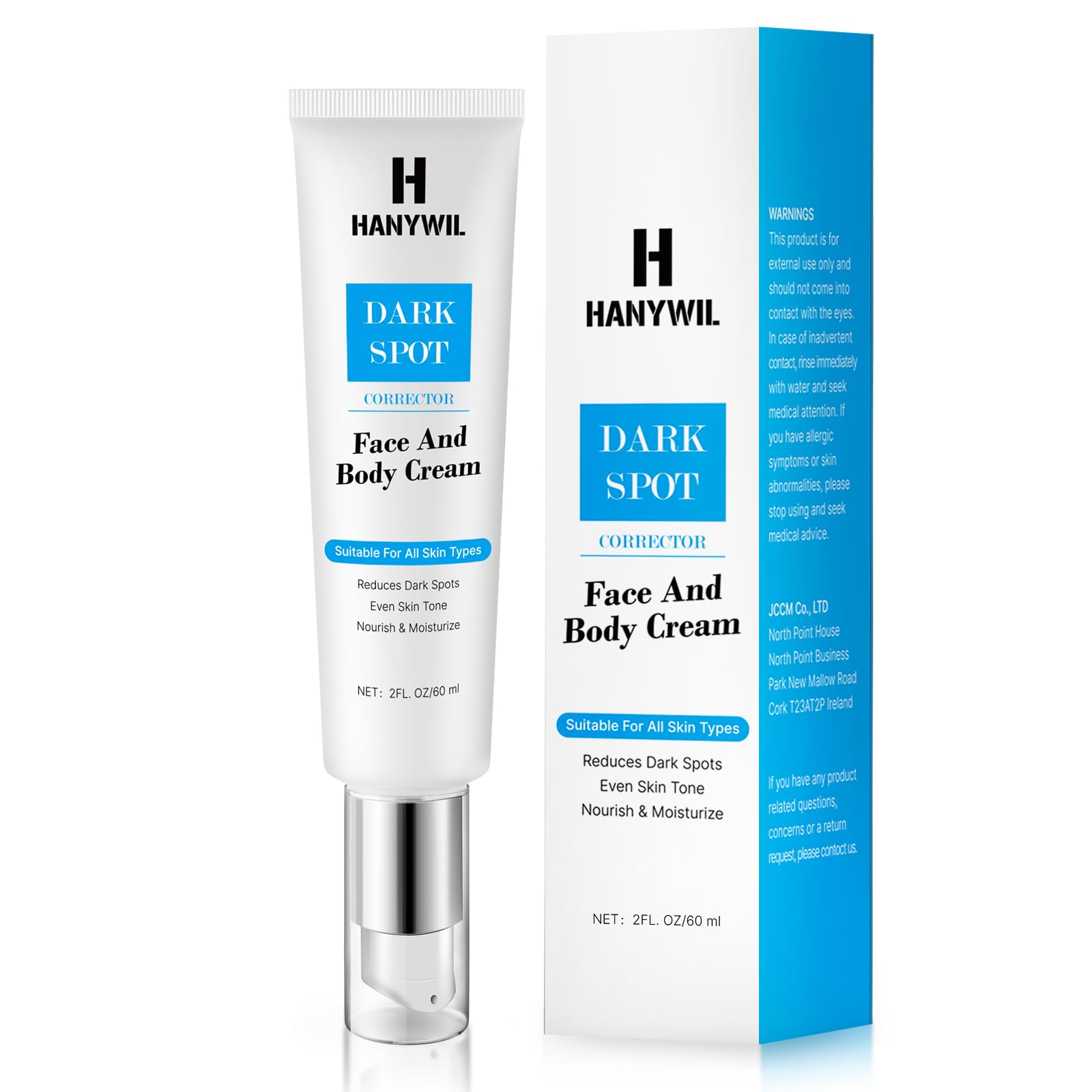 HANYWIL Dark Spot Remover for Face Cream, Dark Spot Corrector, Rapid Tone Repair Retinol, Skin Brown Spot Remover, Skin Care Face Cream, Sun Spot Remover, Age Spot Corrector for Women Men (2 Fl Oz)