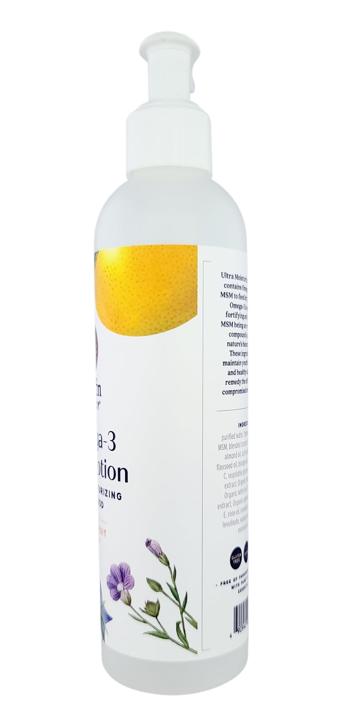 Griffin Remedy Omega-3 Body Lotion-Grapefruit Essential Oils and Organic MSM, Ultra Moisturizing, All Natural, Paraben Free, Sulfate Free 8 fl oz