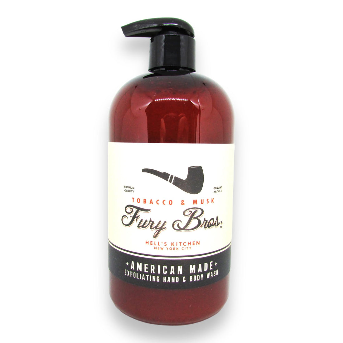Fury Bros. Classic Black Series Hand and Body Wash (Tobacco and Musk)