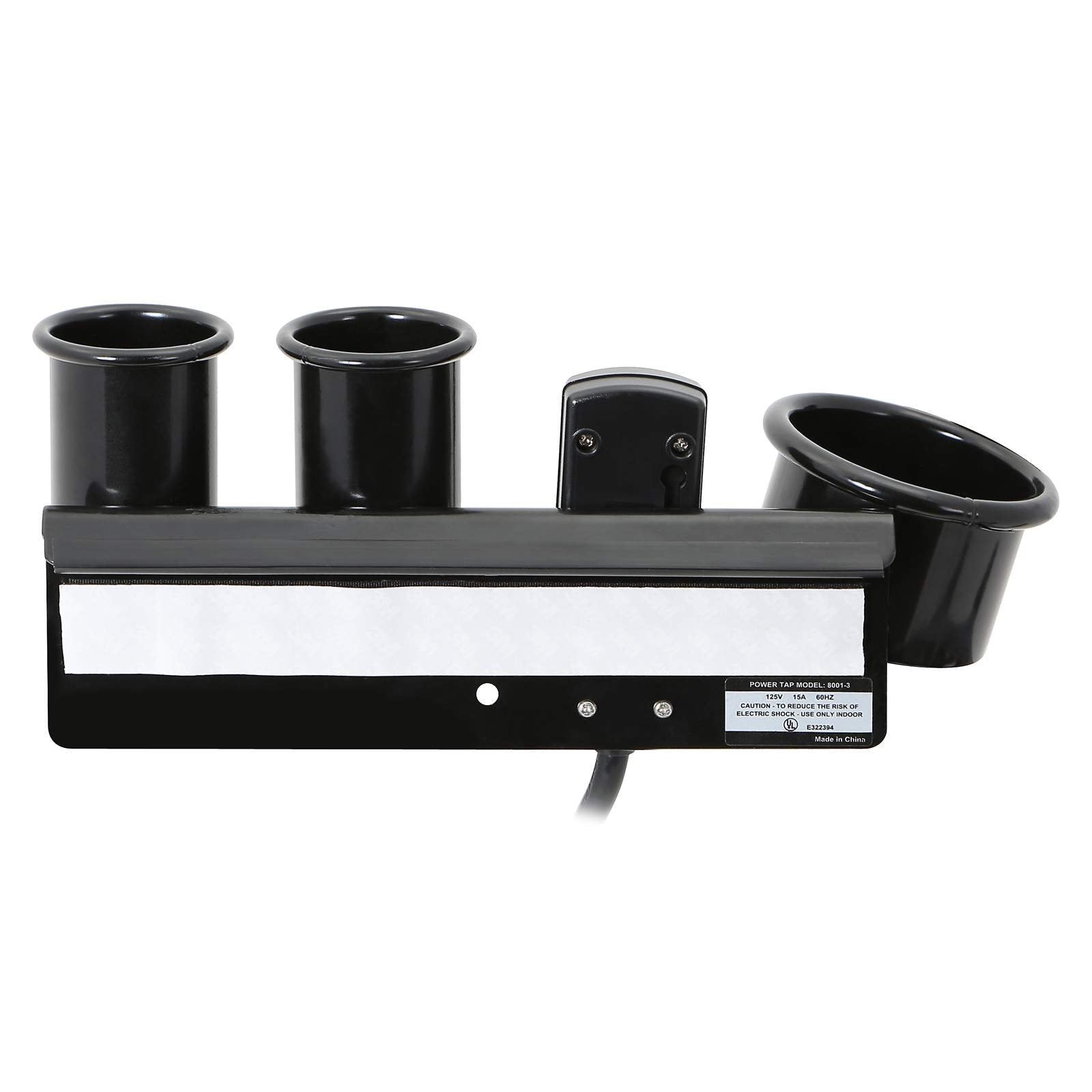 Saloniture Blow Dryer & Hair Iron Holder Salon Appliance Rack W/ 3 Outlets & Clamp