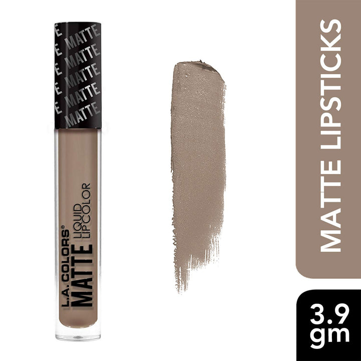 L.A. Colors Matte Liquid Lip Color, Moonlight Brown, 3.9g