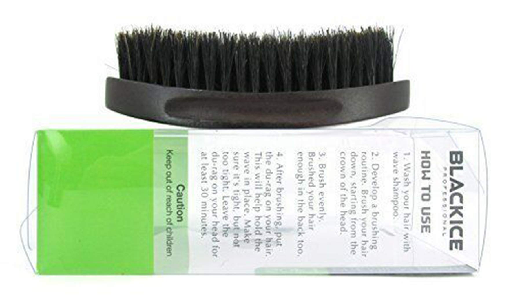 Premium Boar Magic Wave Curved Palm Brush (SOFT)