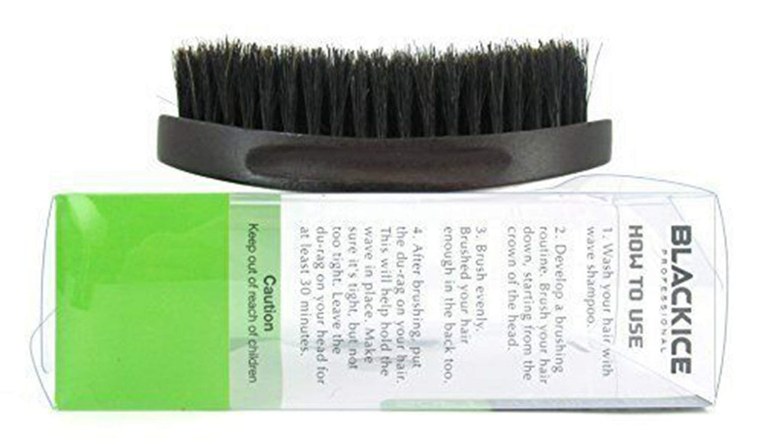 Premium Boar Magic Wave Curved Palm Brush (SOFT)