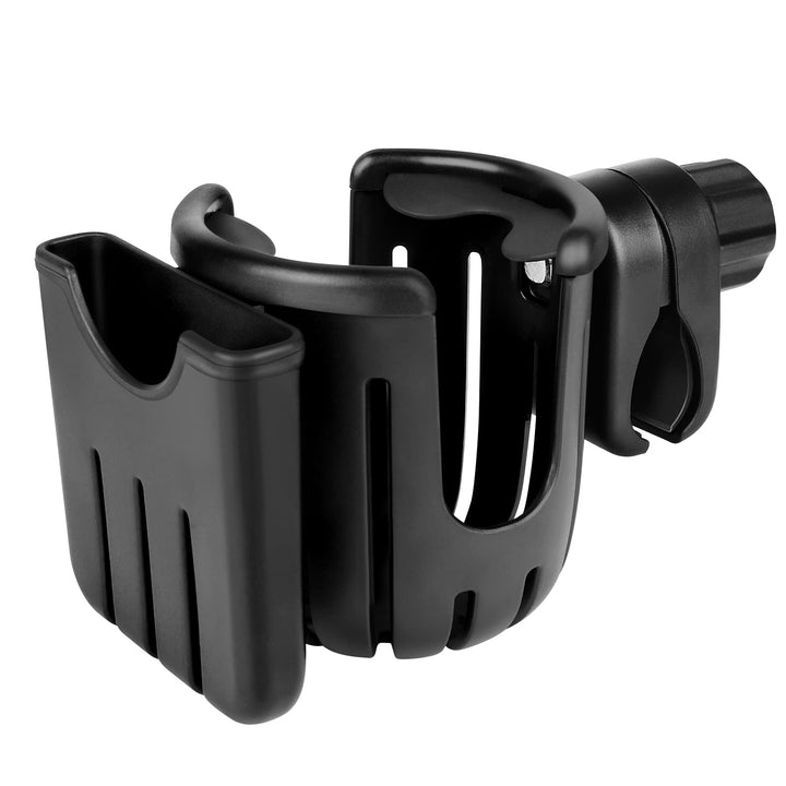 Accmor Stroller Cup Holder with Phone Holder, Bike Cup Holder, 2-in-1 Universal Cup Phone Drinks Holder for Stroller Walker Wheelchair, Black Yellow