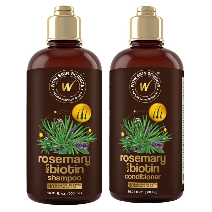 WOW Skin Science Rosemary with Biotin Shampoo & Conditioner Duo 16.9 oz